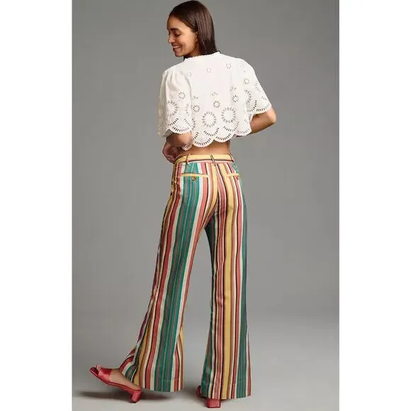 Tiny Camelia Striped Pants - New Size 4 - Picture 5 of 7